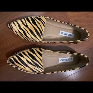 Steve Madden Feather Loafers - Tiger Print